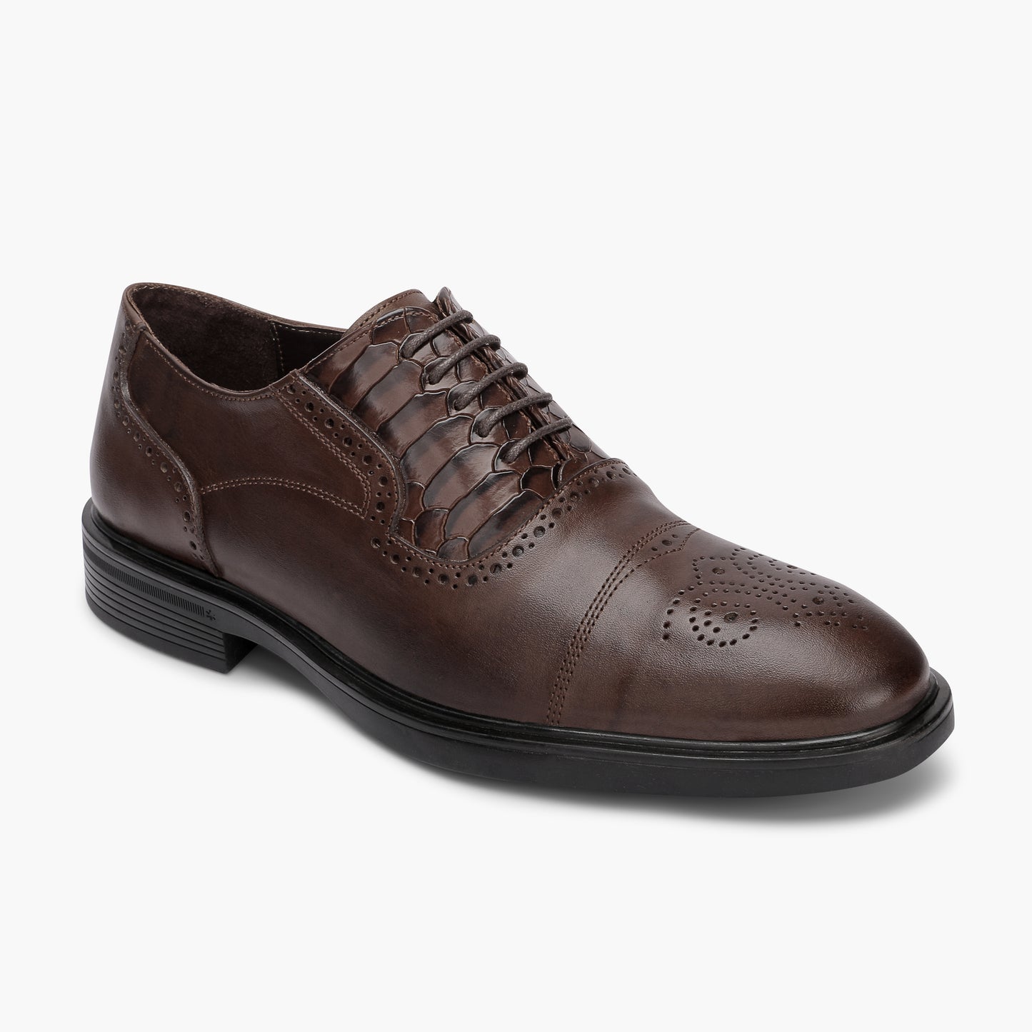 Lusso brown Genuine Crocodile Leather Shoes 325