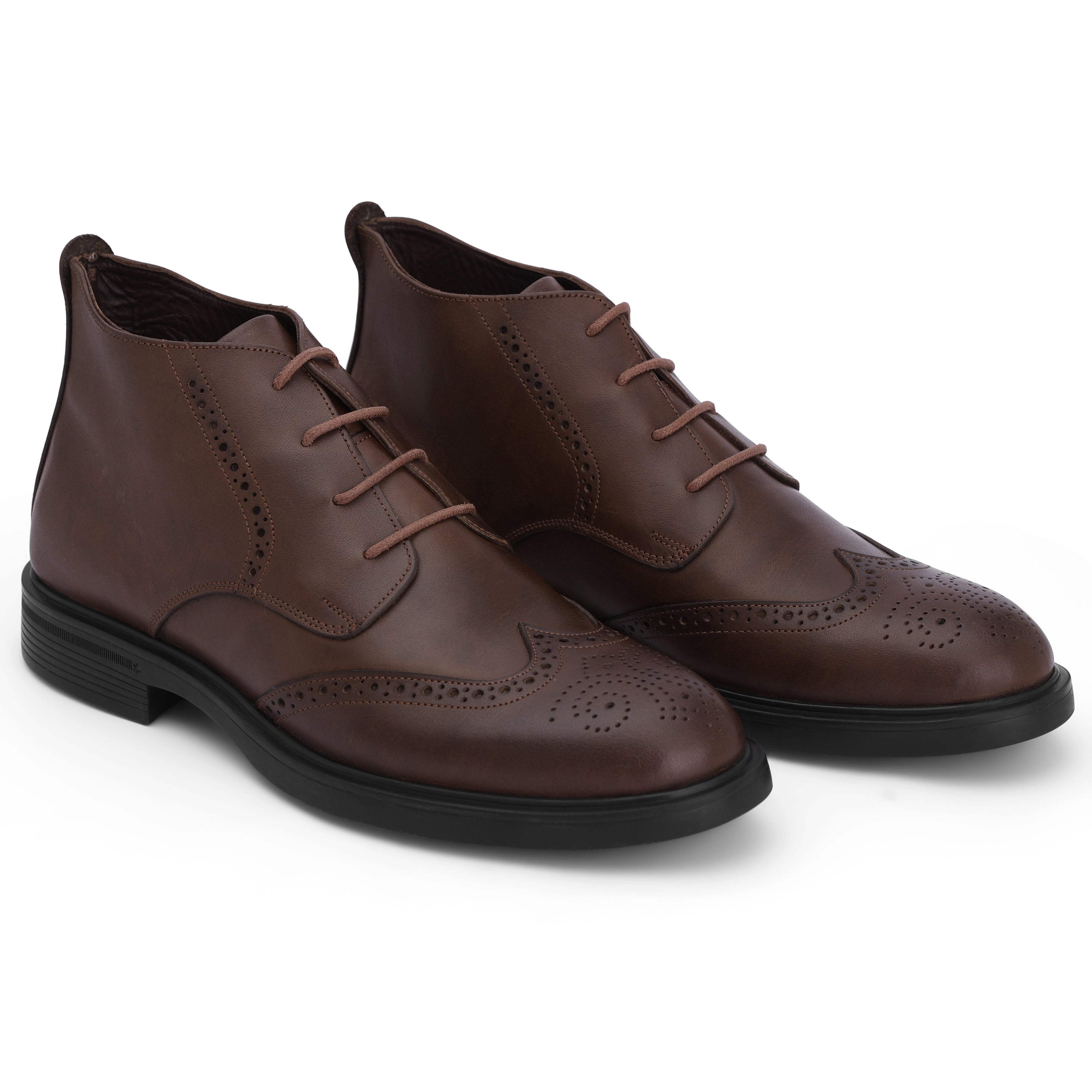 Lusso Oxford Brogue Boot :763 Brown