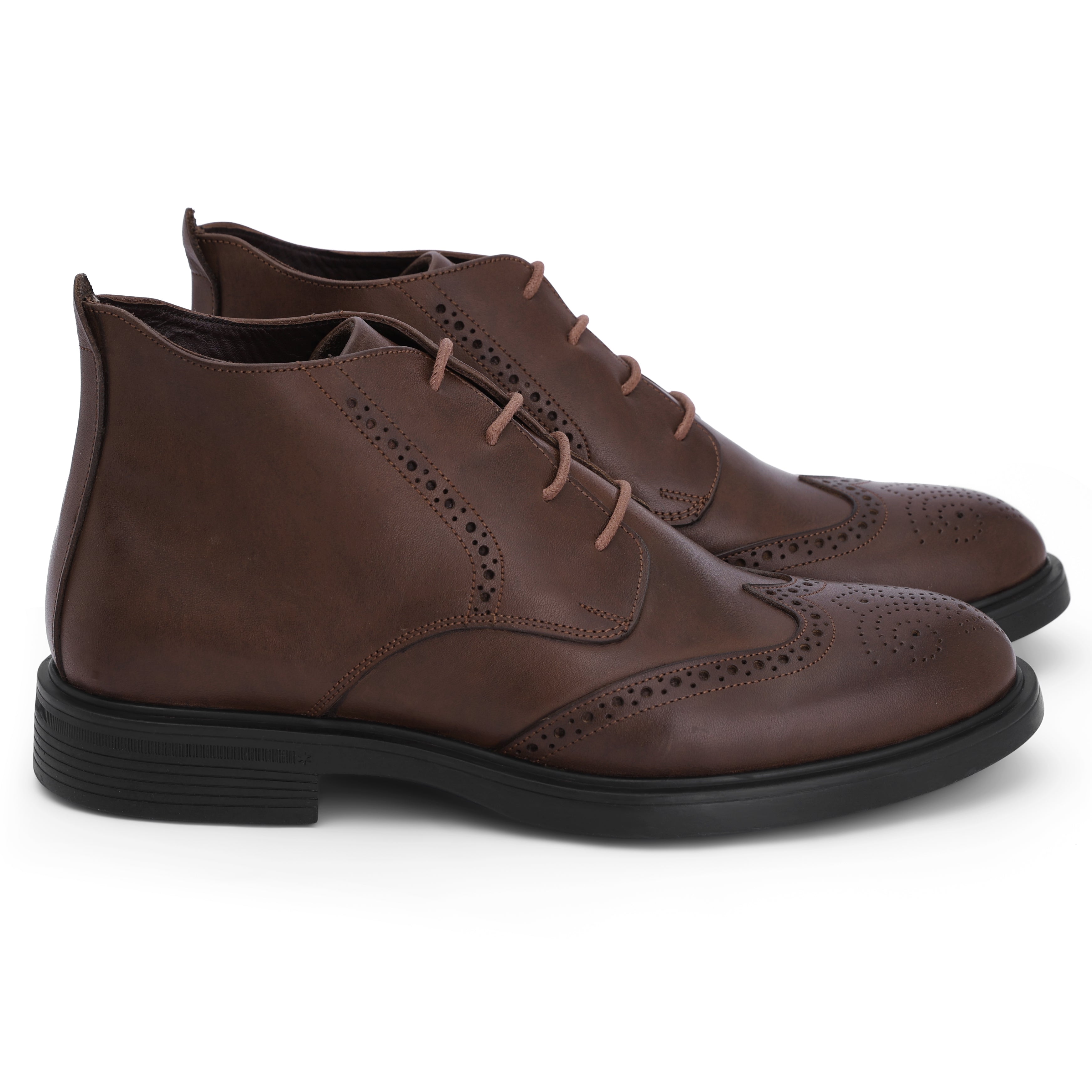 Lusso Oxford Brogue Boot :763 Brown