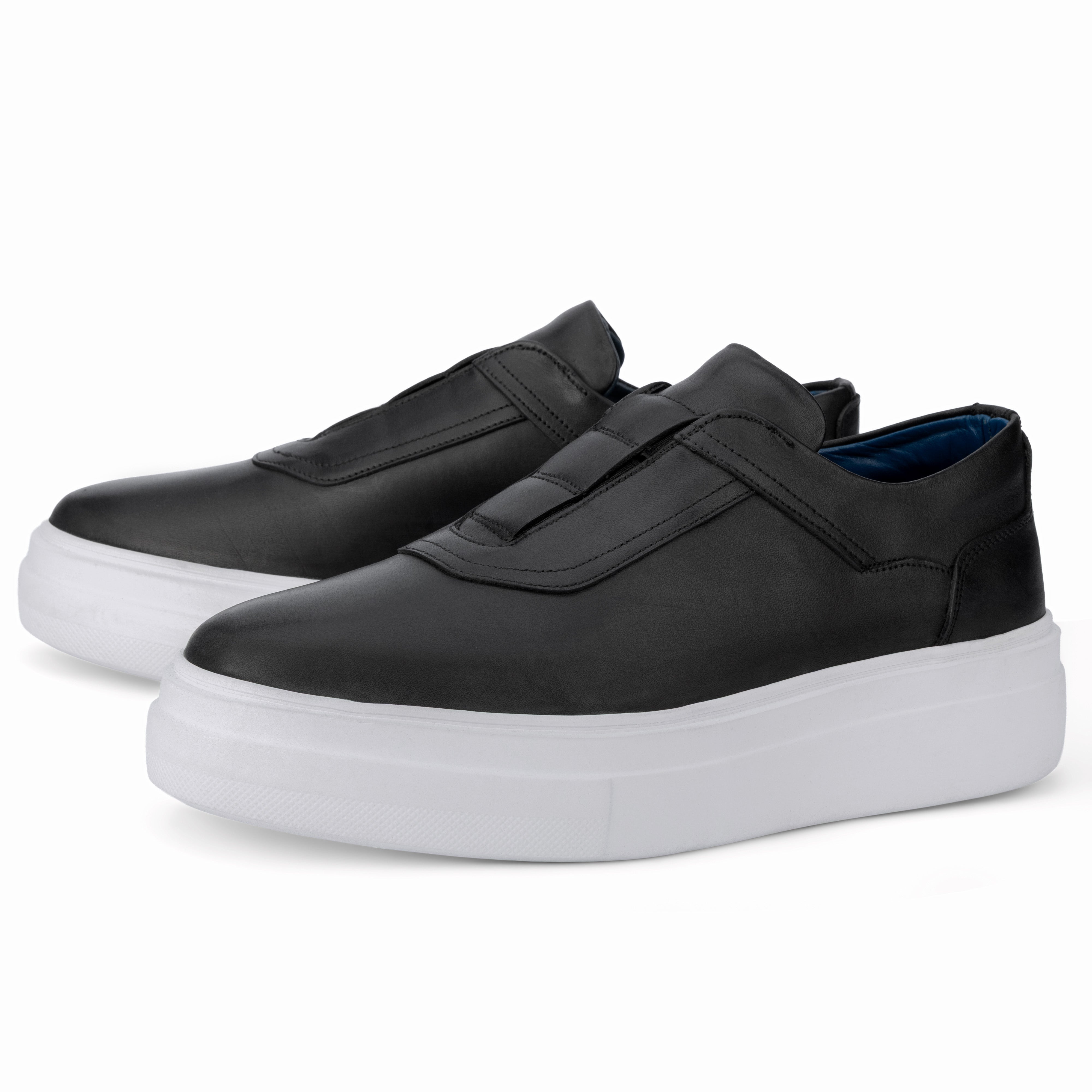 Lusso Slip-On Leather Sneaker black 410