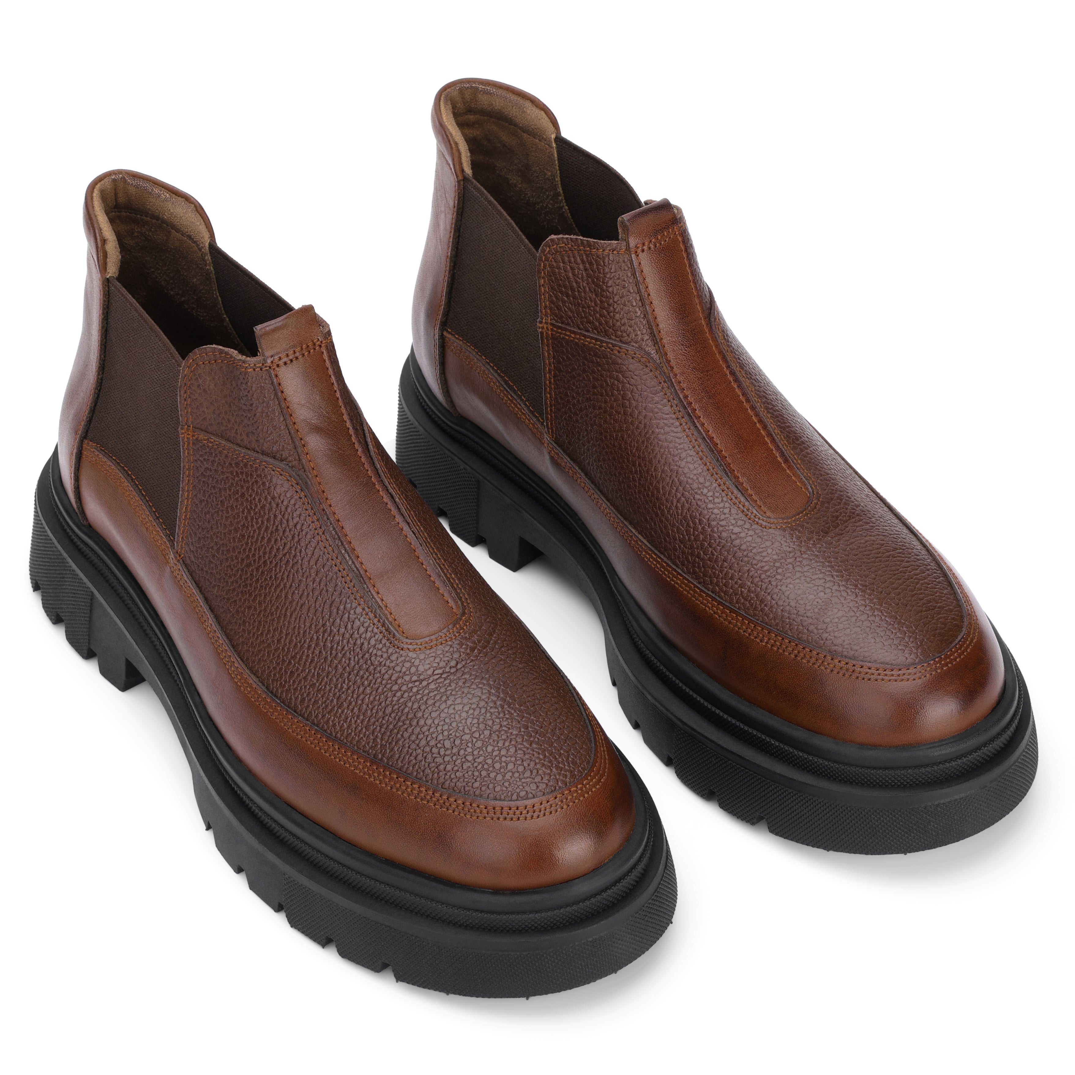 Lusso Textured Chelsea Brown 779