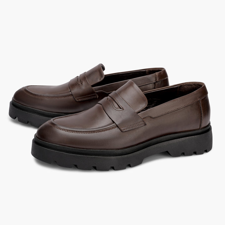 Lusso brown classic comfy loafer 524