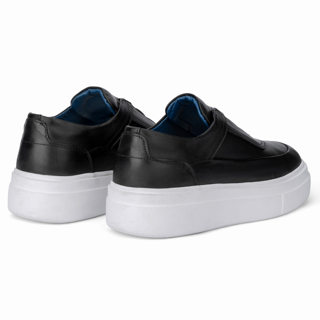 Lusso Slip-On Leather Sneaker with Edge black 409