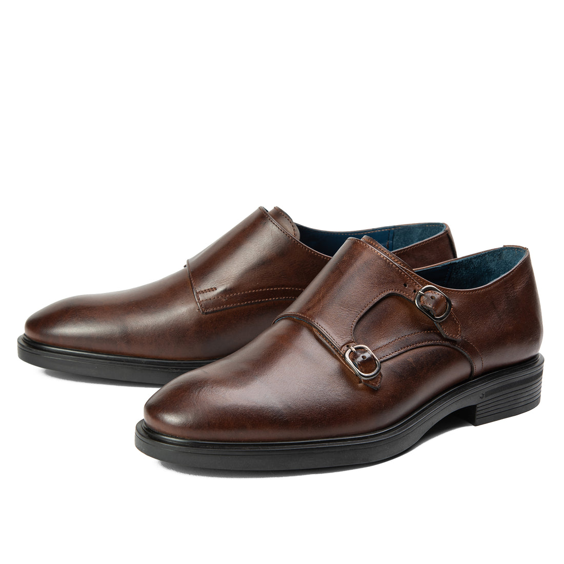 Double Monk Straps brown 357