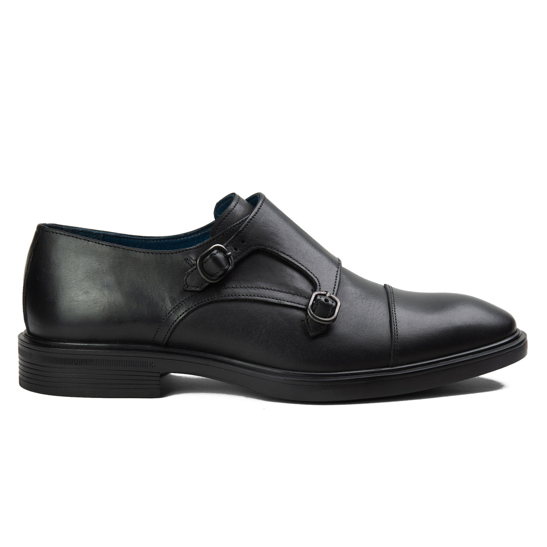 Double Monk Straps black with Edge 358