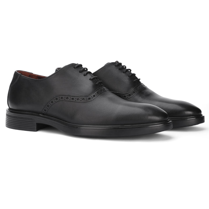 Lusso Oxford with Brogue Black 304