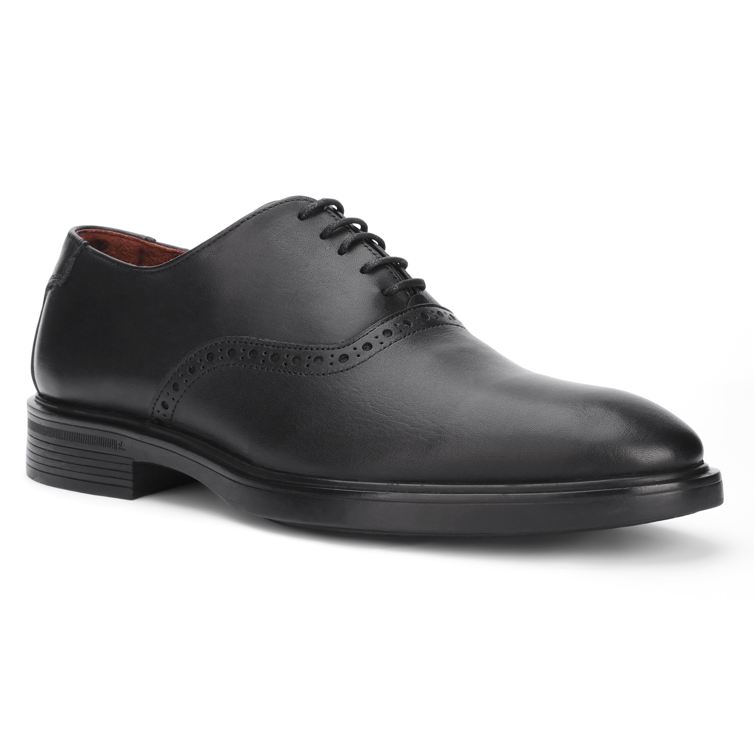 Lusso Oxford with Brogue Black 304