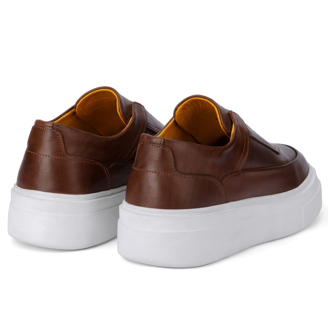 Lusso Slip-On Leather Sneakers brown 409
