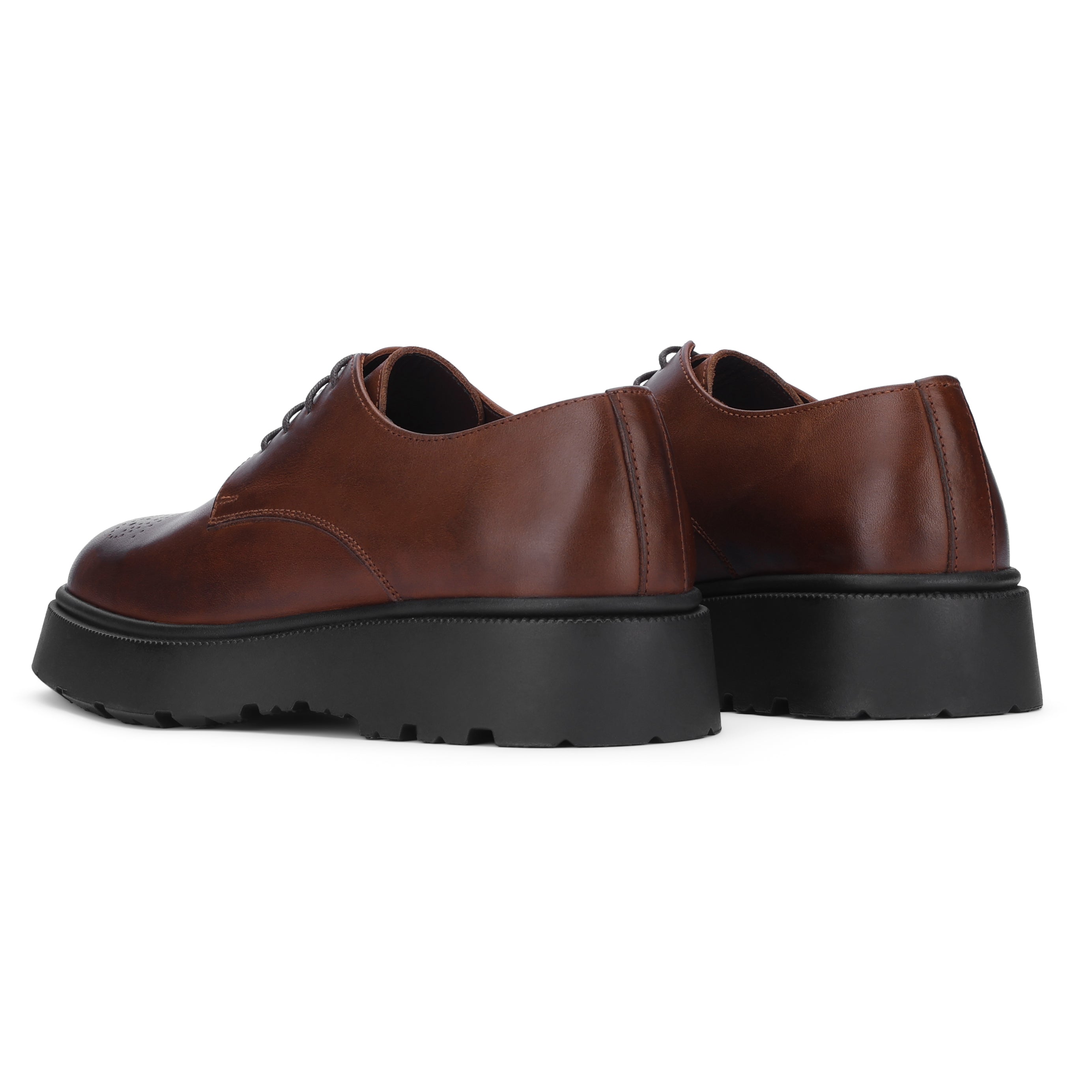 Chunky Leather Derby Brown 521