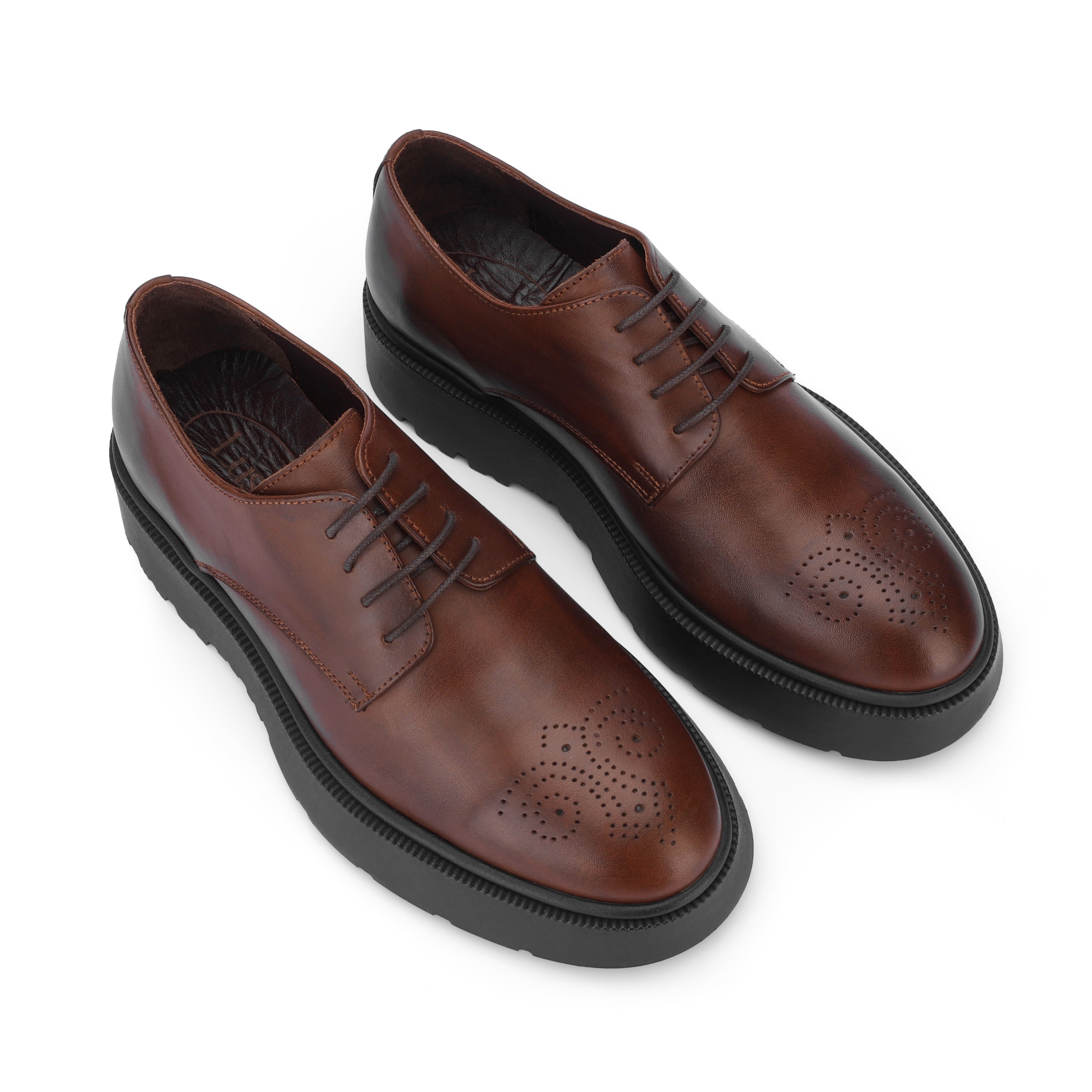 Chunky Leather Derby Brown 521