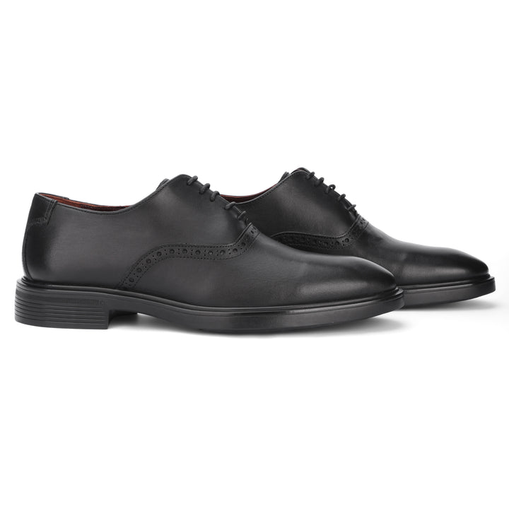 Lusso Oxford with Brogue Black 304