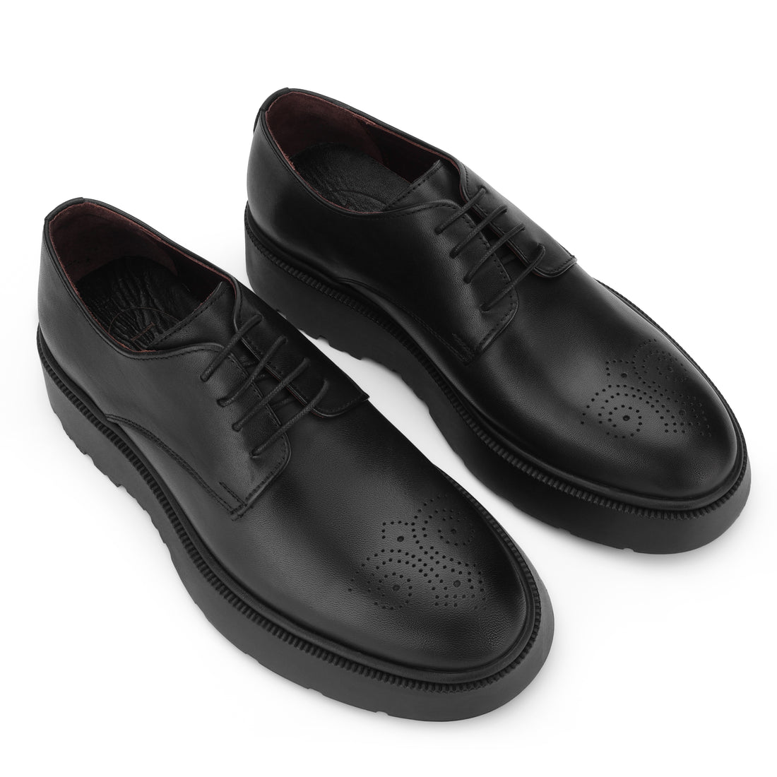 Chunky Leather Derby Black 521