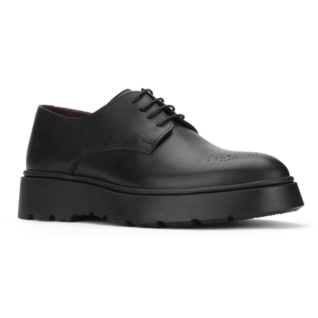 Chunky Leather Derby Black 521