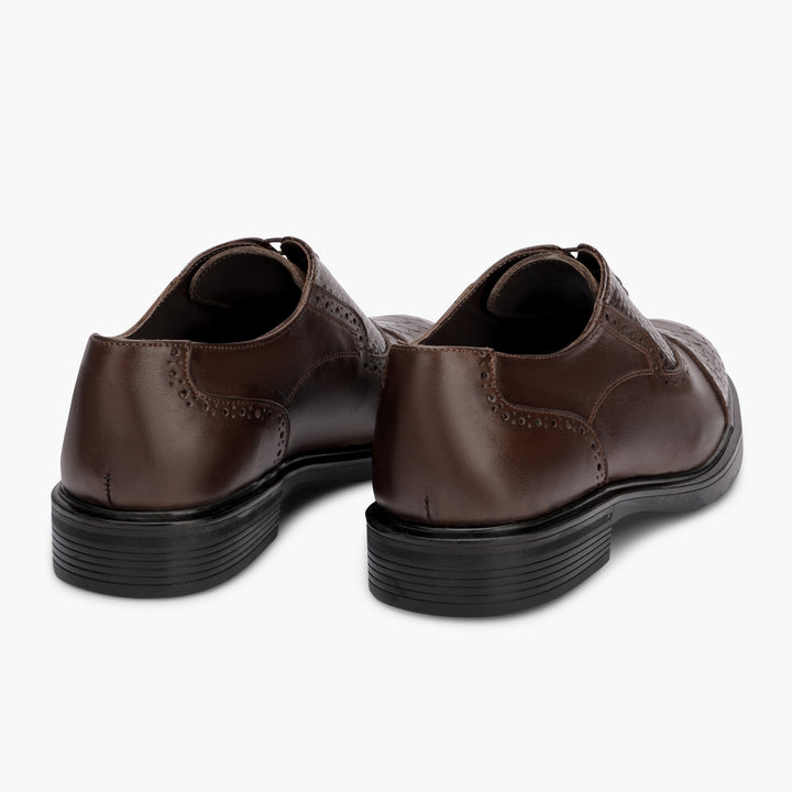 Lusso brown  Royalty crocodile Leather shoes 324