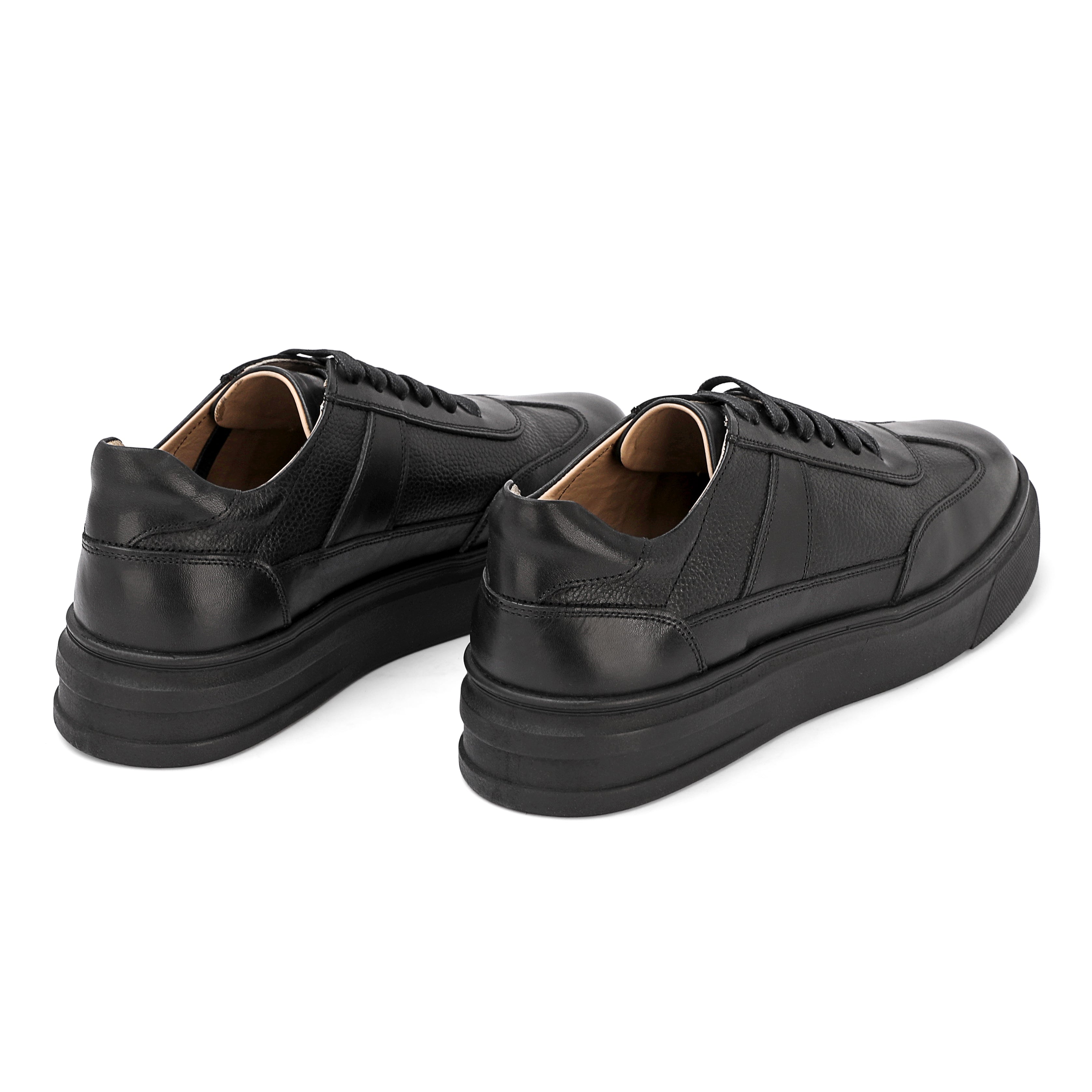 Lusso Leather Sneaker 408 wavy black